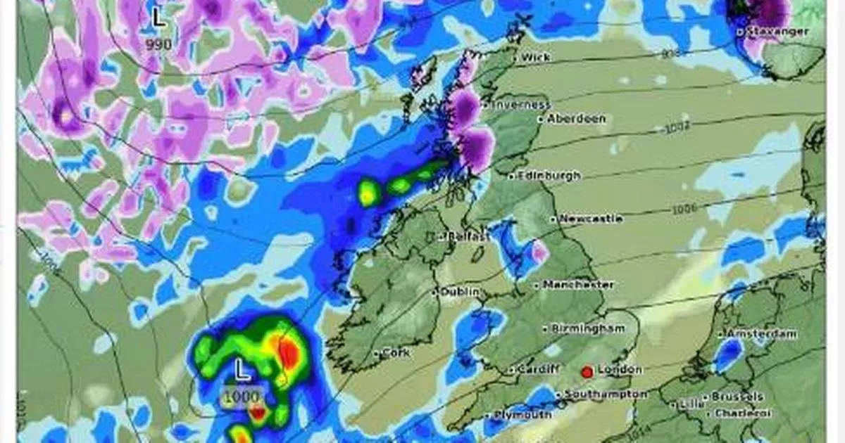UK Weather Snow Maps Arctic Blast