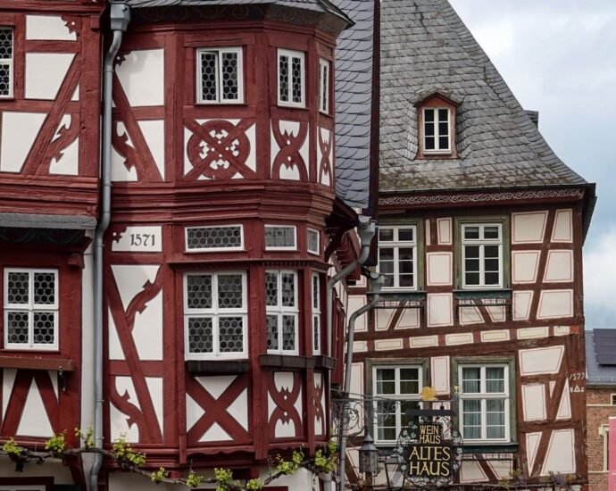 Traditional German village houses representing property tax rules for foreign buyers in Germany
